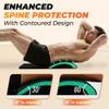Yes4All Abdominal Exercise Pads, Foldable Ab Workout Equipment for Home Gym Core Training & Back Stretching, Sit Up Mat for Floor Exercises with Tailbone, Green view 4