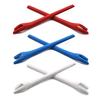 SOODASE Red/Blue/White Replacement Silicone Earsocks Rubber Kit For Oakley Radar EV Path Sunglasses view 1