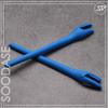 SOODASE Red/Blue/White Replacement Silicone Earsocks Rubber Kit For Oakley Radar EV Path Sunglasses view 3