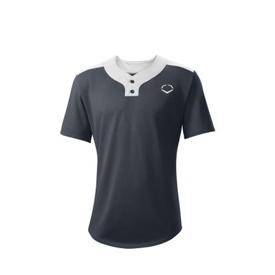 EvoShield Youth E203 2-Button Jersey, Charcoal - Large