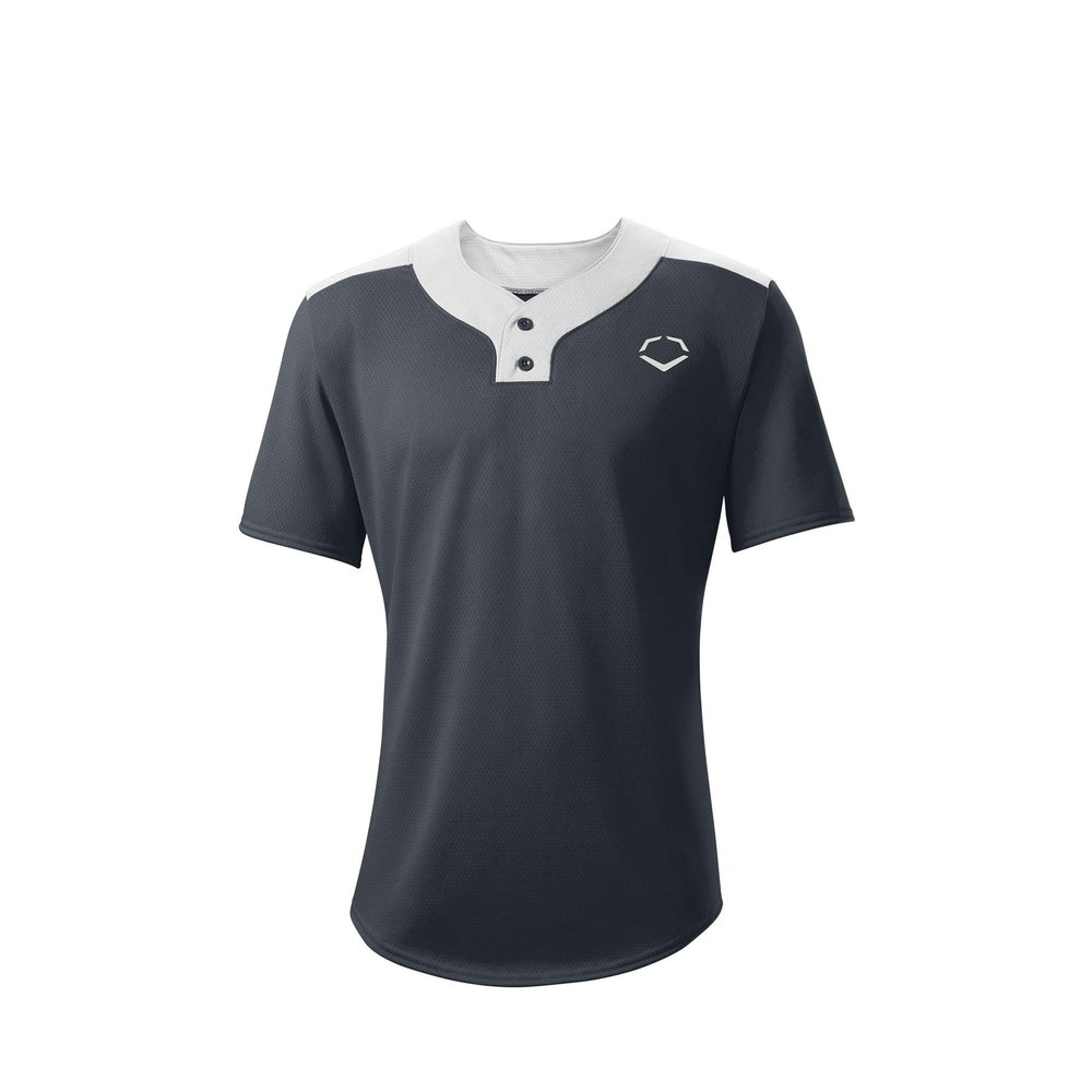 EvoShield Youth E203 2-Button Jersey, Charcoal - Large
