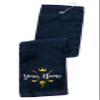 Printualist Personalized Golf Towel - Custom Embroidered Design & Name - Golf Clubs and Golf Balls Design - 16" x 26", Blue, Absorbent Cotton Terry Velour Fabric view 1