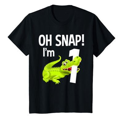 1 Year Old Alligator Birthday Party Crocodile Gator 1st Gift T-Shirt