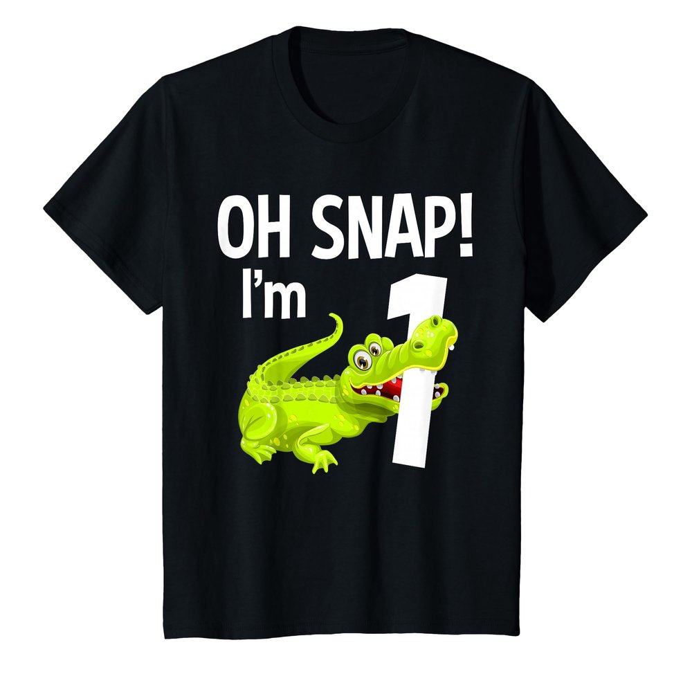 1 Year Old Alligator Birthday Party Crocodile Gator 1st Gift T-Shirt