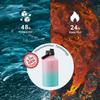 BUZIO Vacuum Insulated Stainless Steel Water Bottle 64oz (Cold for 48 Hrs/Hot for 24 Hrs) BPA Free Double Wall Travel Mug/Flask for Outdoor Sports Hiking, Cycling, Cam,Camping, Running, Bubble Gum view 2