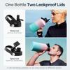BUZIO Vacuum Insulated Stainless Steel Water Bottle 64oz (Cold for 48 Hrs/Hot for 24 Hrs) BPA Free Double Wall Travel Mug/Flask for Outdoor Sports Hiking, Cycling, Cam,Camping, Running, Bubble Gum view 3