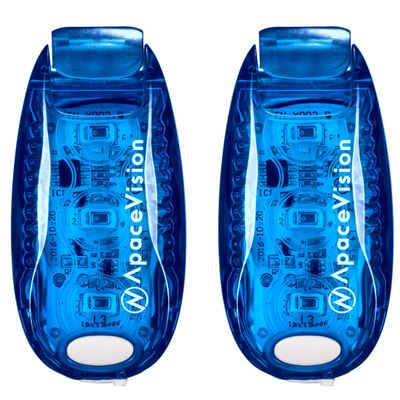 EverLightFX USB Rechargeable LED Safety Light (2 Pack) by Apace - Super Bright Bike Tail Light Works Brilliantly as Running Light for Joggers, Pets, Bicycle Strobe or Rear Clip On Lights