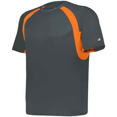 Hook Tee Graphite/Safety Orange 2X-Large