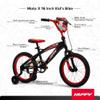 Huffy Moto X Boys 16" Bike, Ideal for Ages 4 to 6 Years Old, Moto X Accents, Adjustable Comfort, Chain Guard for Safety, Removable Training Wheels, Sleek Red and Black Frame view 2