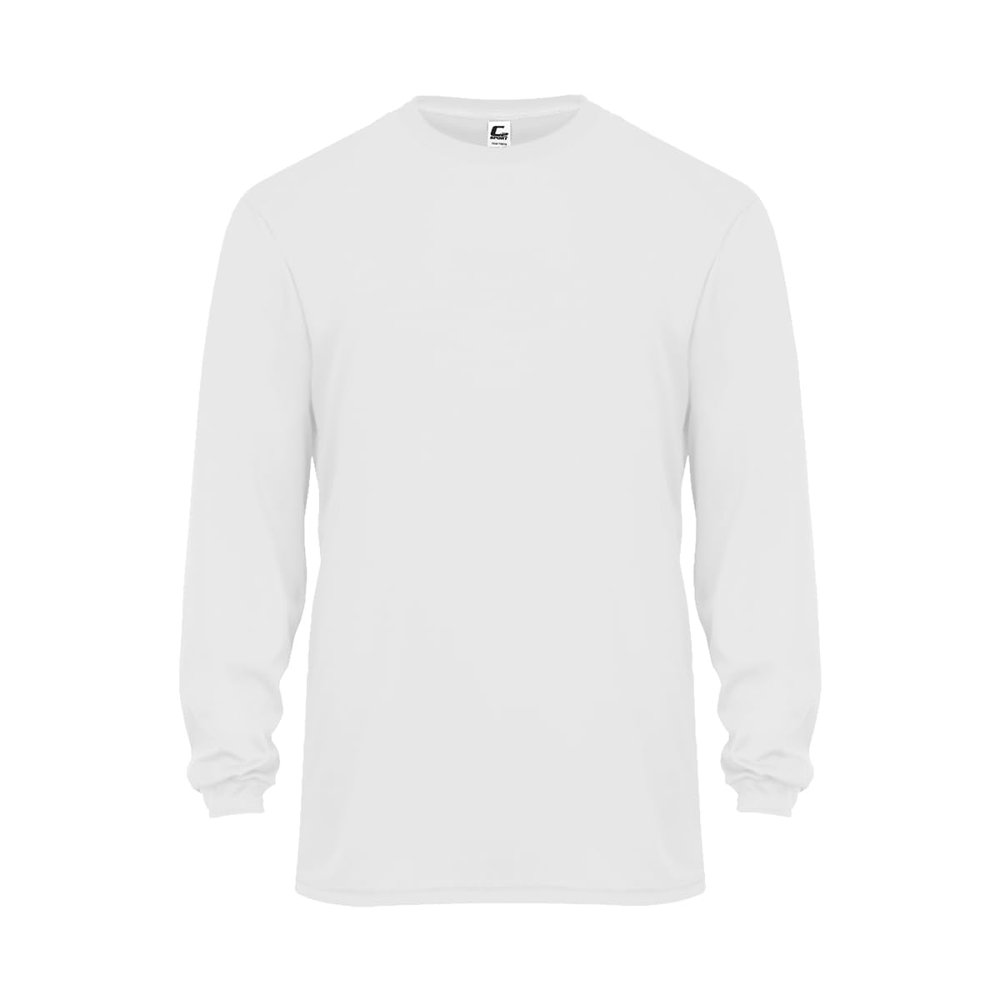 C2 L/S Tee White X-Large