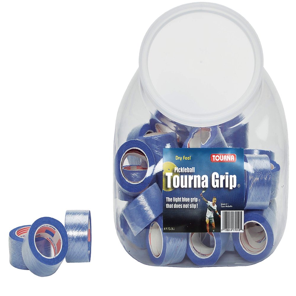 Tourna Pickleball Grip - Jar of 45 Over Grips Blue