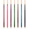 ASKA Set of Wrapless 2-Piece Billiard Pool Cues L3, 58" Hard Rock Canadian Maple, 13mm Hard Le Pro Tip, Mixed Weights and Colors (Set of 7 Sticks) view 2