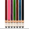 ASKA Set of Wrapless 2-Piece Billiard Pool Cues L3, 58" Hard Rock Canadian Maple, 13mm Hard Le Pro Tip, Mixed Weights and Colors (Set of 7 Sticks) view 4