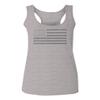 0176. Gray America USA American United States Vintage Flag Patriotic Style Women's Tank Top Racerback (Light Gray Large) view 1