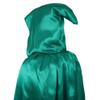 Grebrafan Unisex Hooded Cloak Satin Full Length Pirate Cape (Large, Green) view 2
