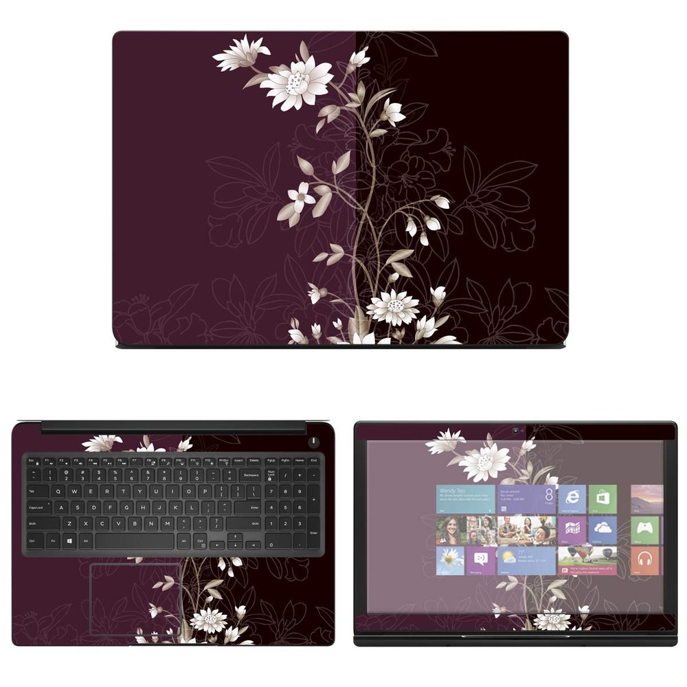 Decalrus - Protective Decal Floral Skin Sticker for Dell Latitude 3500 (15.6" Screen) case Cover wrap DElatitude15_3500-54
