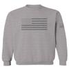 0176. Gray America USA American United States Vintage Flag Patriotic Style Men's Crewneck Sweatshirt (Light Gray X-Large) view 1