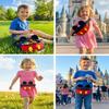 Toddlers Boys Girls Cartoon Fanny Pack Waist Pack Cute Canvas Crossbody Purse Handbag with Mouse Ears view 3