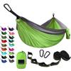 Gold Armour Camping Hammock - Portable Hammock Single Hammock Camping Accessories Gear for Outdoor Indoor Adult Kids, USA Based Brand (Lime Green & Grey) view 1