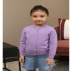 SMILING PINKER Girls Cardigan Sweater School Uniforms Button Long Sleeve Knit Tops (Purple, 11-12 Years) view 2