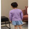 SMILING PINKER Girls Cardigan Sweater School Uniforms Button Long Sleeve Knit Tops (Purple, 11-12 Years) view 3