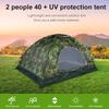 Outdoor Tent, 2 Persons 40 Tent Portable Tent for Camping Hiking and Spare Parts view 2