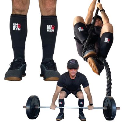 Cross Fit Shin Guard Calf Compression Sleeve 5mm, Weightlifting, Deadlift, Rope Climb, Box Jumps for Men and Women, A Pair