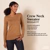 Amazon Essentials Women's Crewneck Sweater, 100% Cotton, Light Pink, XX-Large, Plus Size Available view 2