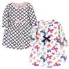 Touched by Nature Girls, Toddler, Baby and Womens Organic Cotton Short-Sleeve and Long-Sleeve Dresses, Bright Butterflies Long Sleeve, 9-12 Months view 1