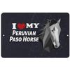 Makoroni - I Love My Peruvian PASO Horse Horse Horses - Street Sign 12"x18" Aluminum, Des x76 view 1