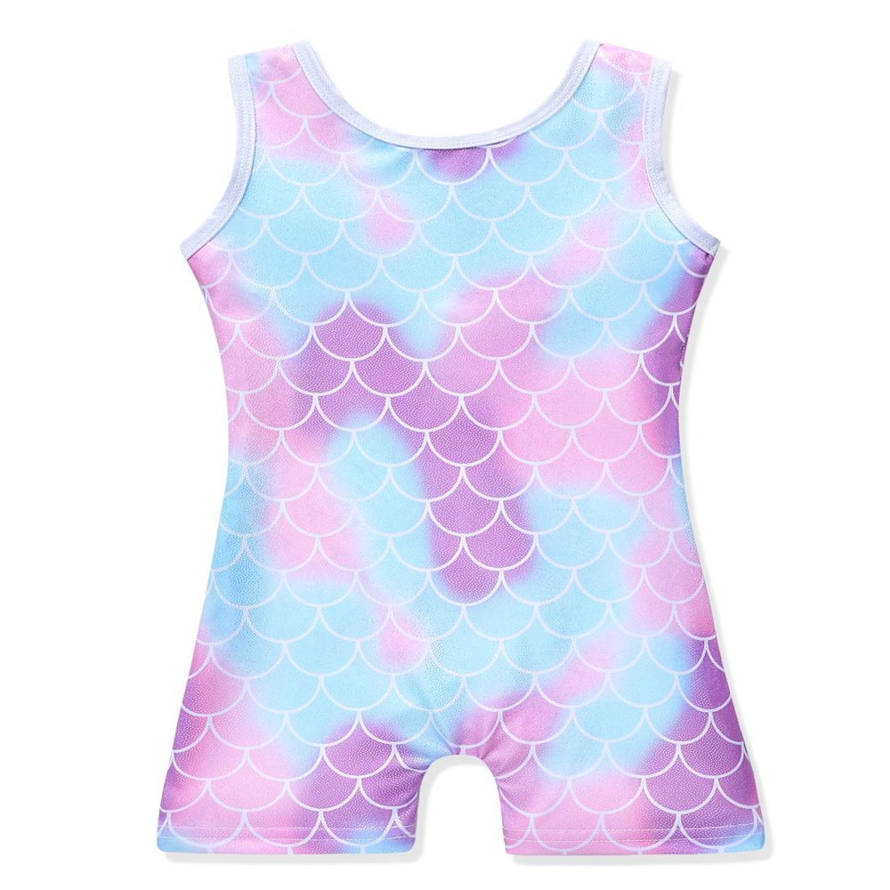 HOZIY Gymnastics Biketards for Girls Size 7-8 Years Old 7/8 7t 8t Mermaid Leotards
