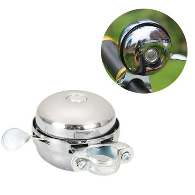 1PC Steel Bike Bell Bicycle Accessories Handlebar Mount Brass Dome Bike Ring for Mountain Road