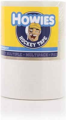 Howies Hockey Tape Pack - 5 Rolls: 3 Clear Shin Pad Tapes, 2 White Hockey Stick Tapes