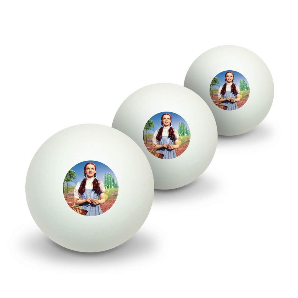 GRAPHICS & MORE Wizard of Oz Dorothy Character Novelty Table Tennis Ping Pong Ball 3 Pack