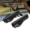 1 Pair PU Leather Handlebar Grips Lockable Handle Grips Cycling Accessory for Mountain Folding (Black) view 4
