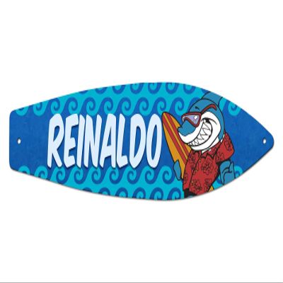 Makoroni - Reinaldo - Surfer Sign 4.25"x17" Aluminum, St# m2