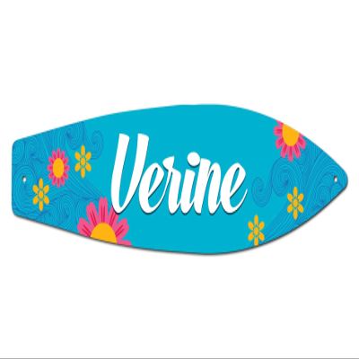 Makoroni - Verine - Surfer Sign 4.25"x17" Aluminum, St# f29