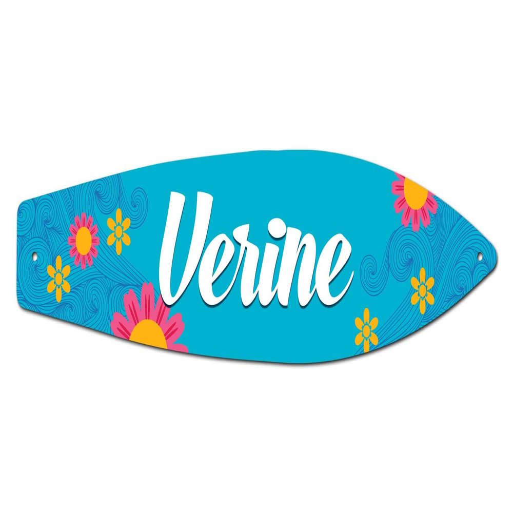 Makoroni - Verine - Surfer Sign 4.25"x17" Aluminum, St# f29