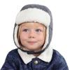 Keepersheep Baby Boy Ushanka Earflap Winter Trooper Hat Cap, Kids Trapper Hat (Deep Gary, 3-6 Months) view 3