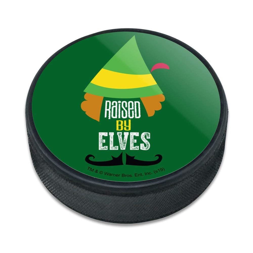 GRAPHICS & MORE Elf Movie Raised by Elves Ice Hockey Puck