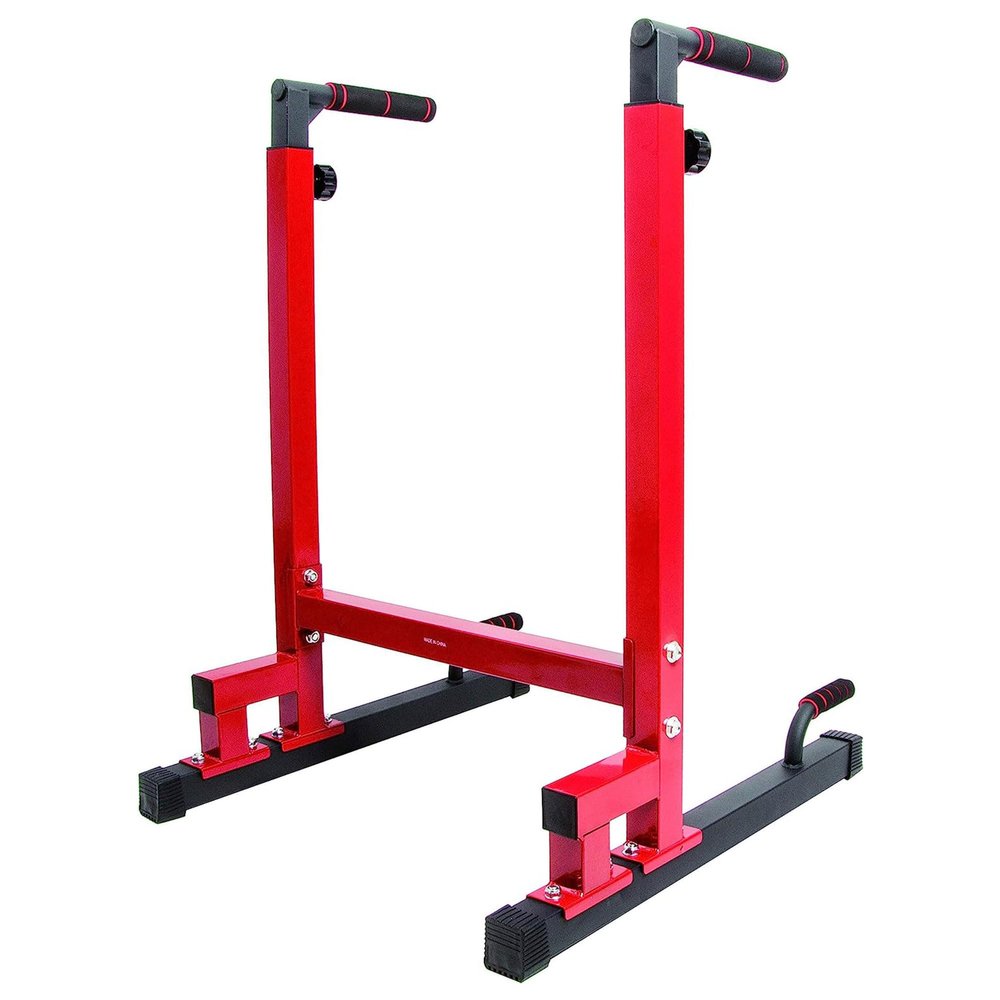 BalanceFrom Steel Adjustable Dip Bar Station, Calisthenics Home Gym Equipment