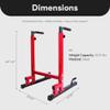 BalanceFrom Steel Adjustable Dip Bar Station, Calisthenics Home Gym Equipment view 4