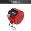Othmro 4-Digit Tally Counters Mechanical Palm Counters Clicker Counters Plastic Hand Tally Counters Handheld Pitch Click Counters Number Count for Row People Golf Lap Knitting Pink view 3