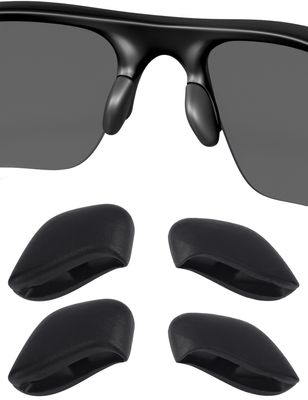 Betterun Black Replacement Nose Pads Pieces for Oakley Flak Draft OO9364