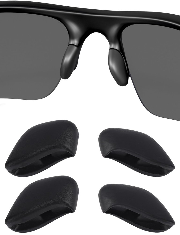 Betterun Black Replacement Nose Pads Pieces for Oakley Flak Draft OO9364
