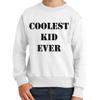 TEEAMORE Custom Youth Crewneck Sweatshirts Add Your Text Personalized Team Name Number White view 3