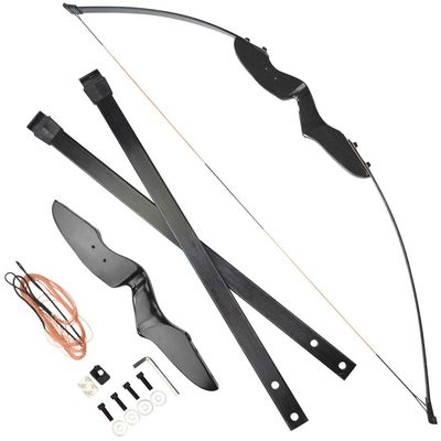 SHARROW Archery Take Down Recurve Bow Wooden Bow Riser 40lbs Longbow Archery Set with Bow Sight Hunting for Adults (Bow)