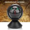 Car Compass, Night Vision Electronic Digital Compass, Direction Guidance for Boat Vehicle, Can be Decorative Ornament or Birthday Present, Pivoting Compass, Stick, Easy to Read, Black view 2