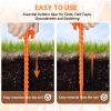 Hikemax 15 Pack Plastic Spiral Tent Stakes - 10 Inch Heavy Duty Screw-in Sand Anchors Pegs - Windproof Plastic Ground Anchor Stakes for Secure Tents, Inflatables, Canopies, Tarps, Garden Structures view 4