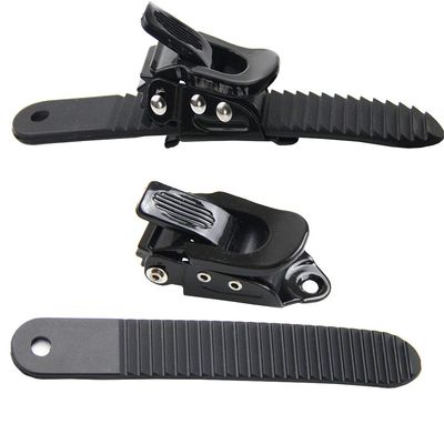 UP100 1 Sets Snowboard 2 Buckles with 2 Straps for Snowboard Strap-in Toe Tongue Binding System